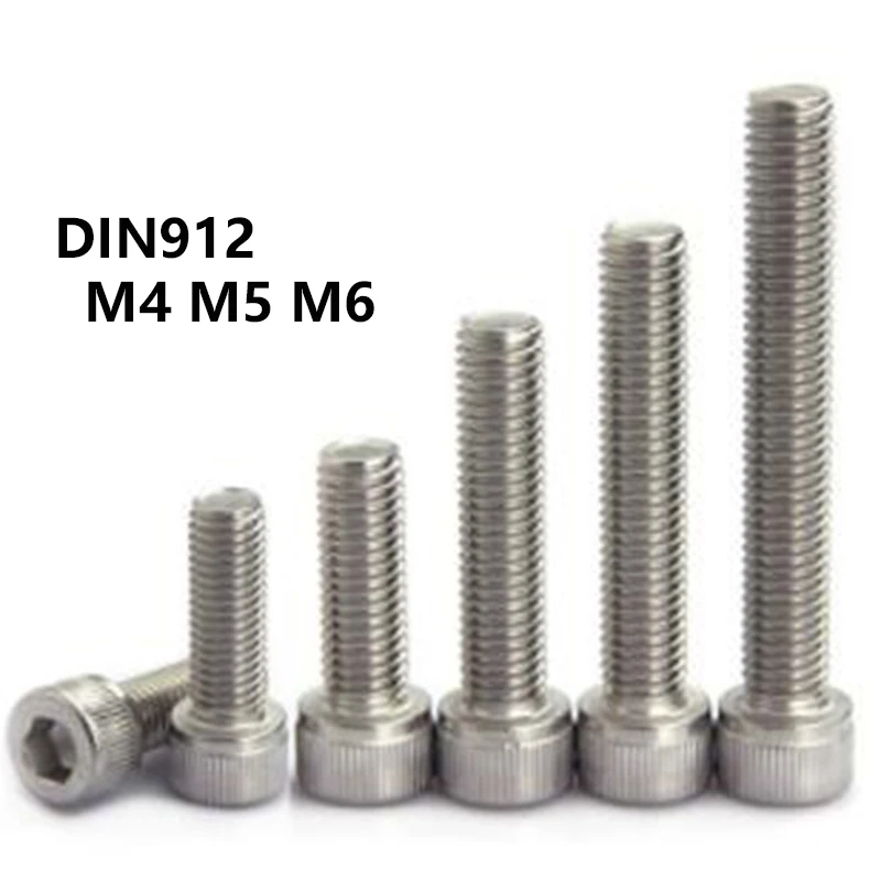 Hex Socket Bicycle Bolt Head Cap Screws 304 Stainless Steel Din912 M4 M5 M6 Hexagon 4.8/ 8.8/ 10.9/ 12.9 10pcs Metric Thread
Hex Socket Bicycle Bolt Head Cap Screws 304 Stainless Steel Din912 M4 M5 M6 Hexagon 4.8/ 8.8/ 10.9/ 12.9 10pcs Metric Thread
