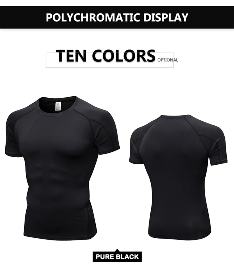 Shirt Homme Running Men Designer Quick Dry T-Shirts Running Slim Fit Tops Tees Sport Men's Fitness Gym T Shirts Muscle Tee 2019
Shirt Homme Running Men Designer Quick Dry T-Shirts Running Slim Fit Tops Tees Sport Men's Fitness Gym T Shirts Muscle Tee 2019