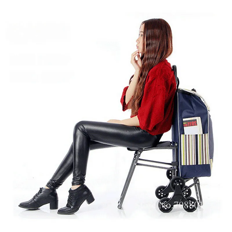 Stair Climbing Shopping Cart With Seat For Laundry, Grocery, Home Trolley Have Folding Chair
Stair Climbing Shopping Cart With Seat For Laundry, Grocery, Home Trolley Have Folding Chair