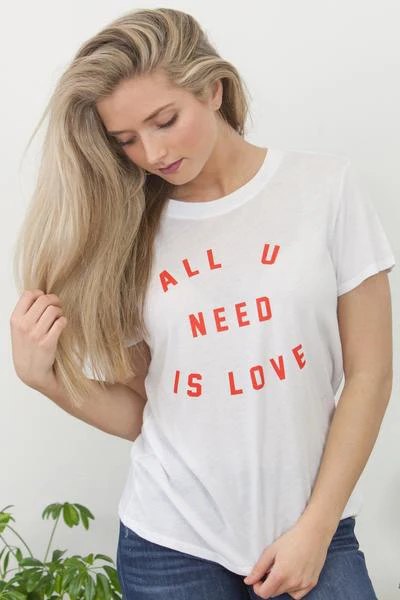 All You Need Is Love Slogan T Shirt 90s Girls Top Tee Hipster Aesthetic Tumblr Tee Shirt Women Summer Fashion Graphic Top
All You Need Is Love Slogan T Shirt 90s Girls Top Tee Hipster Aesthetic Tumblr Tee Shirt Women Summer Fashion Graphic Top