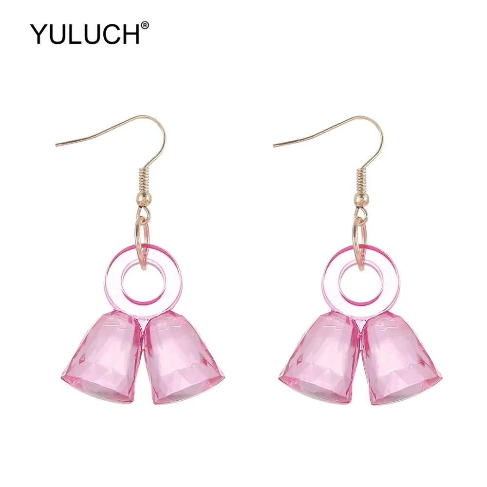 YULUCH Fashion Plastic 6 Colors Similar Bells Drop Statement Earrings Trendy Dangle Earrings For Women Lady Girls Wedding
YULUCH Fashion Plastic 6 Colors Similar Bells Drop Statement Earrings Trendy Dangle Earrings For Women Lady Girls Wedding