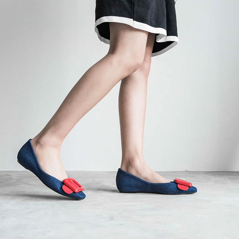 WETKISS 2019 New Spring Flats Women Flat With Square Toe Footwear Fashion Casual Shoes Female Buckle Shallow Shoes Woman Blue
WETKISS 2019 New Spring Flats Women Flat With Square Toe Footwear Fashion Casual Shoes Female Buckle Shallow Shoes Woman Blue