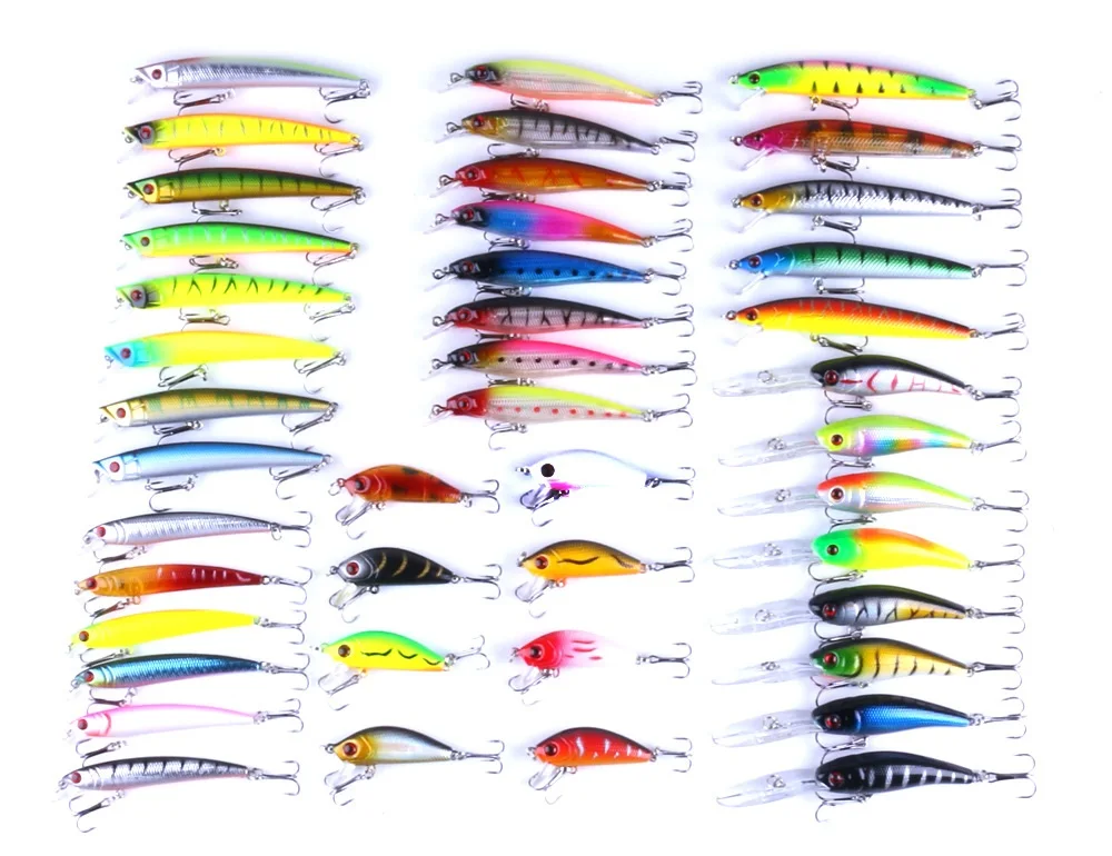 43pcs Set Fly Fishing Lure Mixed Wobblers Hard Artificial Bait Catfish Pesca Minnow Fishing Bait Crap Fishing Tackles
43pcs Set Fly Fishing Lure Mixed Wobblers Hard Artificial Bait Catfish Pesca Minnow Fishing Bait Crap Fishing Tackles
