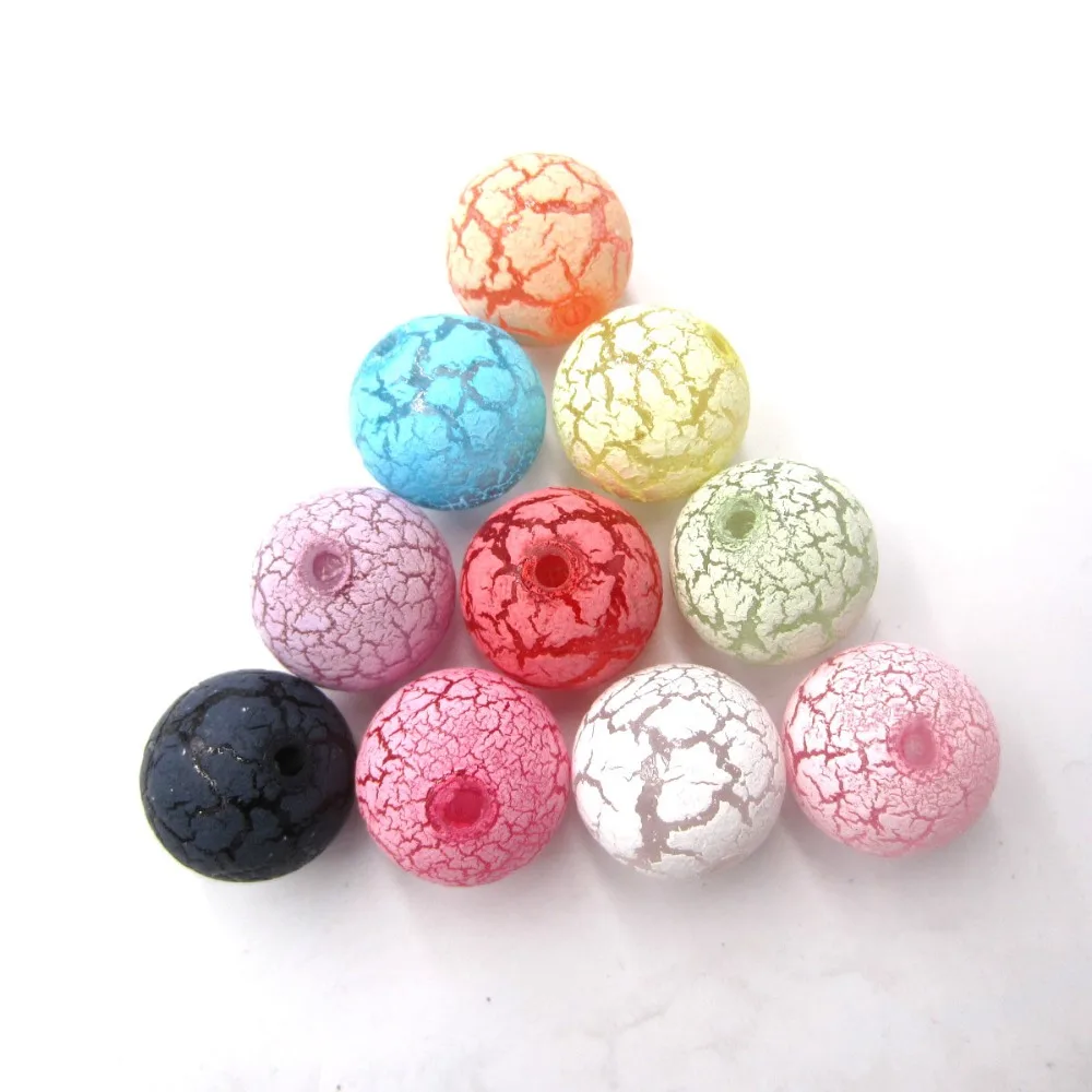 125PCS/pack 20mm Resin Chunky Beads With Hole Colorful Crackle Bead For Baby Girls Strand Necklace Bracelet Child Jewelry Making
125PCS/pack 20mm Resin Chunky Beads With Hole Colorful Crackle Bead For Baby Girls Strand Necklace Bracelet Child Jewelry Making