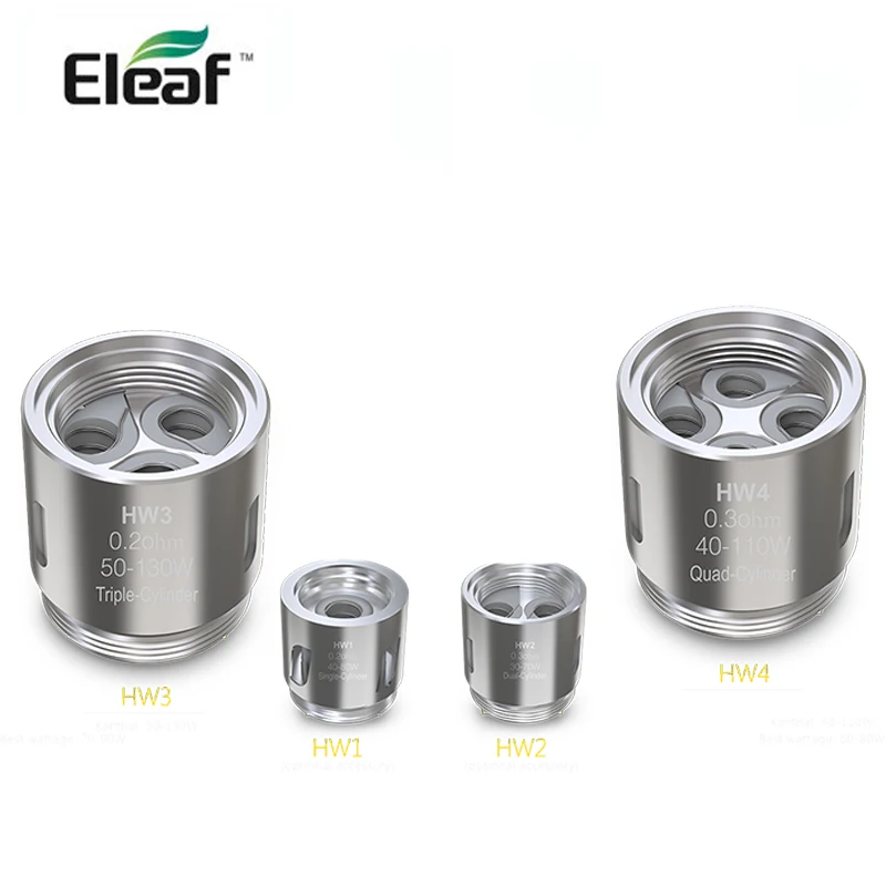 Eleaf HW1 Single-Cylinder 0.2ohm /HW2 Dual-Cylinder 0.3ohm/HW3 Triple-Cylinder /HW4 Quad-Cylinder 0.3ohm for eleaf ELLO | Электроника
