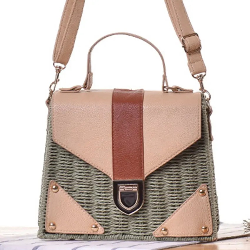 College wind new PU hand carry shoulder diagonal three woven bag high-end holiday leisure straw bag
College wind new PU hand carry shoulder diagonal three woven bag high-end holiday leisure straw bag