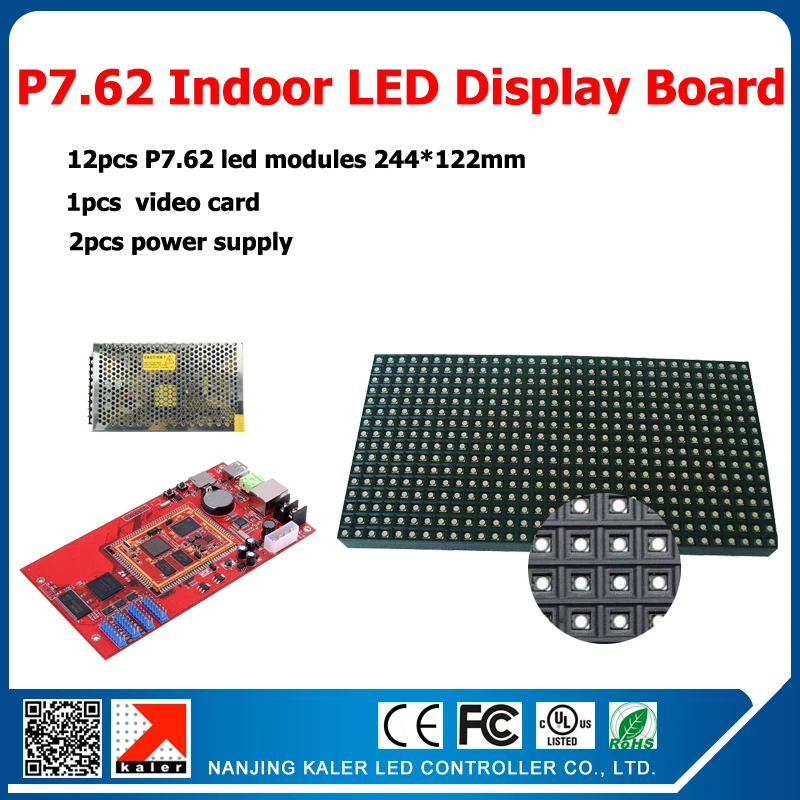 12pcs a lot led display modules p7.62 led display + 1pcs kaler video card + 2pcs power supply full color indoor p7.62 video wall
12pcs a lot led display modules p7.62 led display + 1pcs kaler video card + 2pcs power supply full color indoor p7.62 video wall