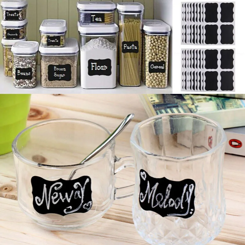 36/72 pcs Chalkboard Labels Spice Sticker Organizer Label for Household Kitchen Jar Wall Cup Bottle Planner Blackboard Stickers
36/72 pcs Chalkboard Labels Spice Sticker Organizer Label for Household Kitchen Jar Wall Cup Bottle Planner Blackboard Stickers