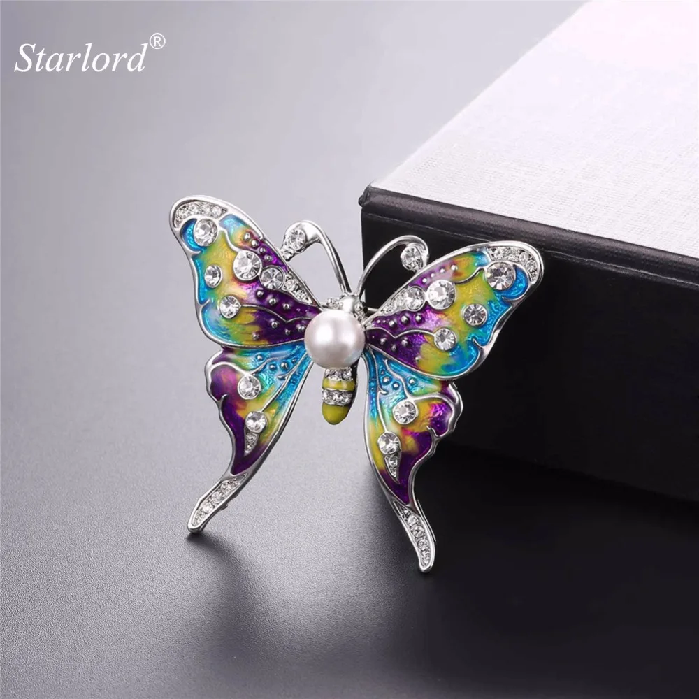 Starlord Brand Brooch&Butterfly Shape Austrian Rhinestone&Synthetic Pearl Colorful Winged Butterfly Pin For Wedding/Party B2725
Starlord Brand Brooch&Butterfly Shape Austrian Rhinestone&Synthetic Pearl Colorful Winged Butterfly Pin For Wedding/Party B2725