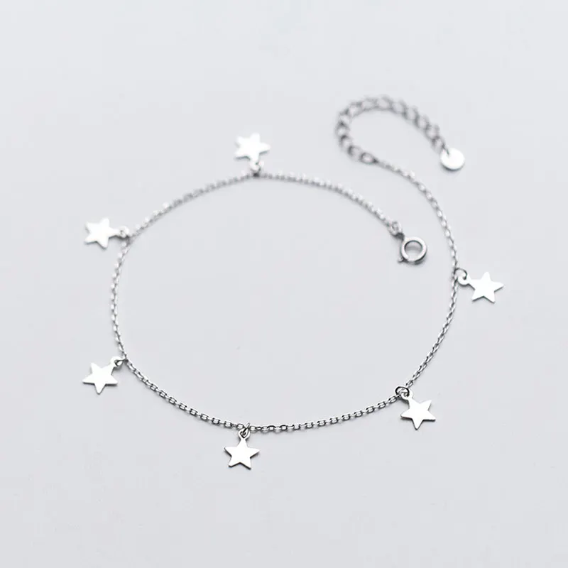 Summer 925 Sterling Silver Ankle Bracelets For Women Accessories Cute Star Charm Foot Chain Beach Anklets Girl Female Gift
Summer 925 Sterling Silver Ankle Bracelets For Women Accessories Cute Star Charm Foot Chain Beach Anklets Girl Female Gift