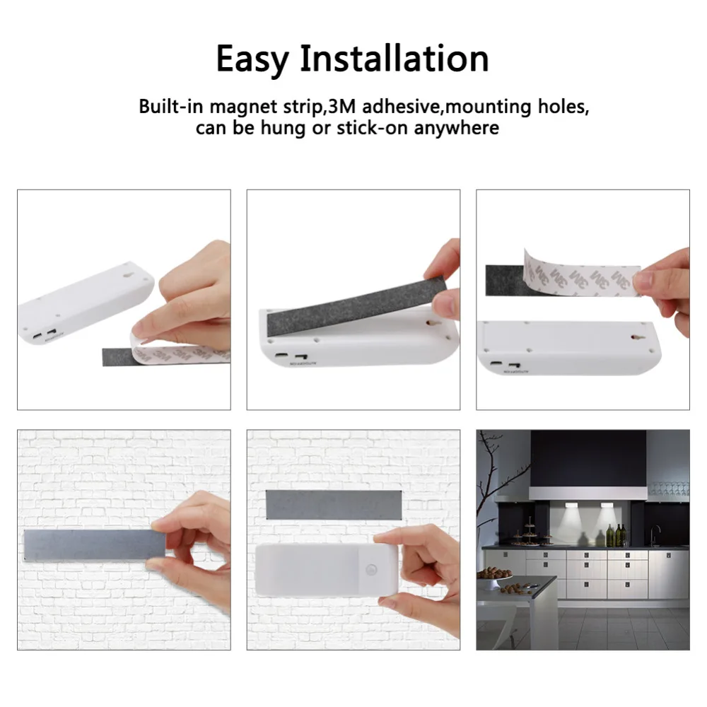 USB Rechargeable IR Night Light with Motion Sensor Wireless 12LED Wall Lights Closet Lamp Auto On/Off Magnetic Plate for Hallway
USB Rechargeable IR Night Light with Motion Sensor Wireless 12LED Wall Lights Closet Lamp Auto On/Off Magnetic Plate for Hallway
