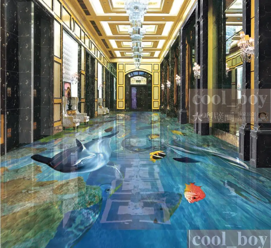 Custom 3D flooring wallpaper marine life PVC wallpaper waterproof self-adhesive 3d floor stickers
Custom 3D flooring wallpaper marine life PVC wallpaper waterproof self-adhesive 3d floor stickers
