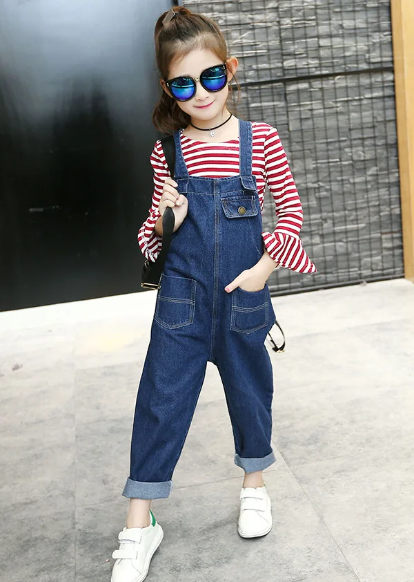 children clothing 2019 new autumn kids clothes striped Lotus leaf sleeves top shirts+ jeans Suspenders trousers 4-13T girl sets
children clothing 2019 new autumn kids clothes striped Lotus leaf sleeves top shirts+ jeans Suspenders trousers 4-13T girl sets