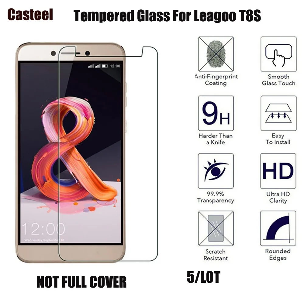 Casteel 5/lot 0.3mm 9H Premium 2.5D Curved Edge Tempered Glass For Leagoo T8S Screen Protector Film
Casteel 5/lot 0.3mm 9H Premium 2.5D Curved Edge Tempered Glass For Leagoo T8S Screen Protector Film