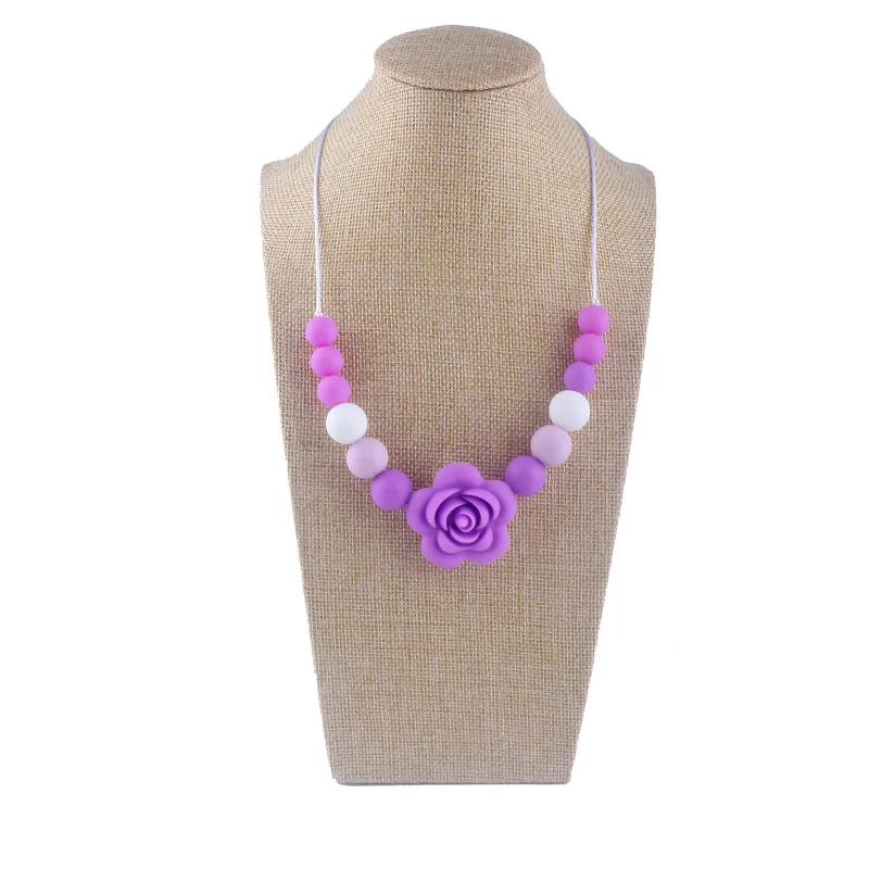 XCQGH Baby Food Grade Silicone Children's Molar Rod Teether Rose Flower Silicone Beads Necklace Baby Teether
XCQGH Baby Food Grade Silicone Children's Molar Rod Teether Rose Flower Silicone Beads Necklace Baby Teether