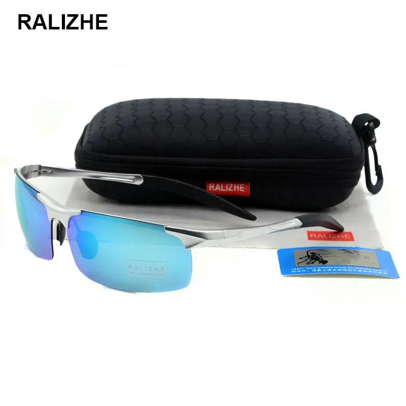 RALIZHE Mens Polaroid Polarized Sunglasses Aluminum Magnesium Sport Retro Rectangle Sun Glasses Light Blue Mirror Driving UV400
RALIZHE Mens Polaroid Polarized Sunglasses Aluminum Magnesium Sport Retro Rectangle Sun Glasses Light Blue Mirror Driving UV400
