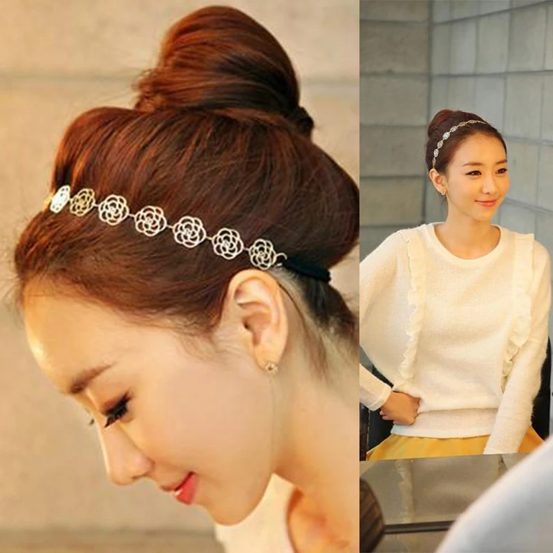 Women's Fashion Elegant Hollow out Rose Camellia Flower Hair Band Elastic Headband Hair Accessories Band Girls Ladies A073,1
Women's Fashion Elegant Hollow out Rose Camellia Flower Hair Band Elastic Headband Hair Accessories Band Girls Ladies A073,1