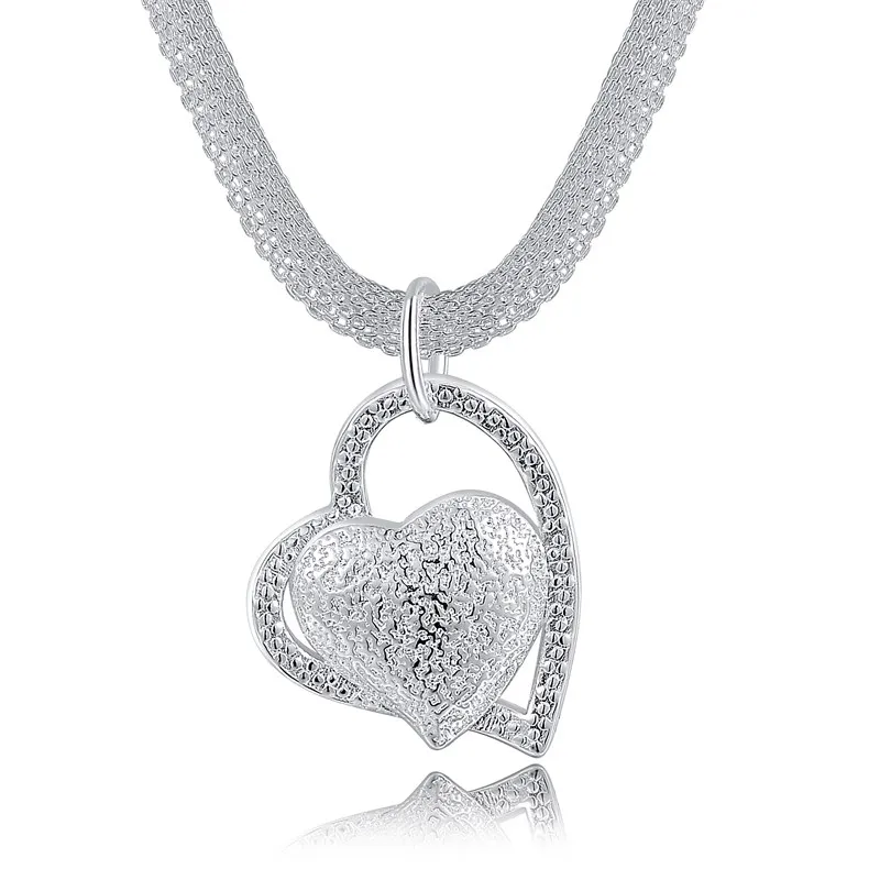 Buyinbest Free shipping Popular silver color jewelry fashion charm Mesh chain hanging crooked heart pretty Lady necklace N270
Buyinbest Free shipping Popular silver color jewelry fashion charm Mesh chain hanging crooked heart pretty Lady necklace N270