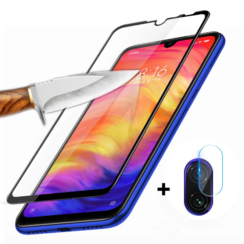 Защитная пленка для задней камеры 2 в 1 полноразмерное Защитное стекло Redmi Note 7