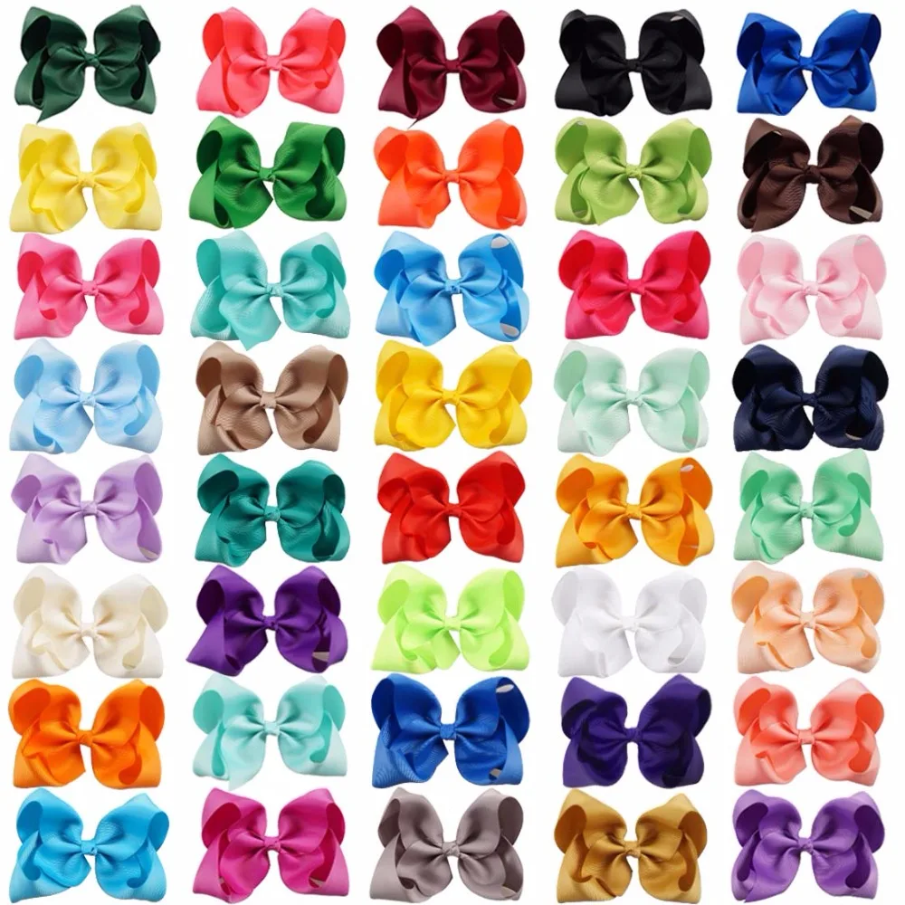 ncmama 2Pcs/lot 5 Inch Big Hair Bows Solid Soft Hairpins With Clip Grosgrain Ribbon Hairclips For Kids Hair Accessories
ncmama 2Pcs/lot 5 Inch Big Hair Bows Solid Soft Hairpins With Clip Grosgrain Ribbon Hairclips For Kids Hair Accessories