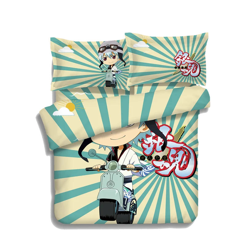 Japanese Anime GINTAMA Sakata Gintoki Bed sheets Bedding Sheet Bedding Sets Bedcover Quilt Cover Pillow Case 4PCS
Japanese Anime GINTAMA Sakata Gintoki Bed sheets Bedding Sheet Bedding Sets Bedcover Quilt Cover Pillow Case 4PCS