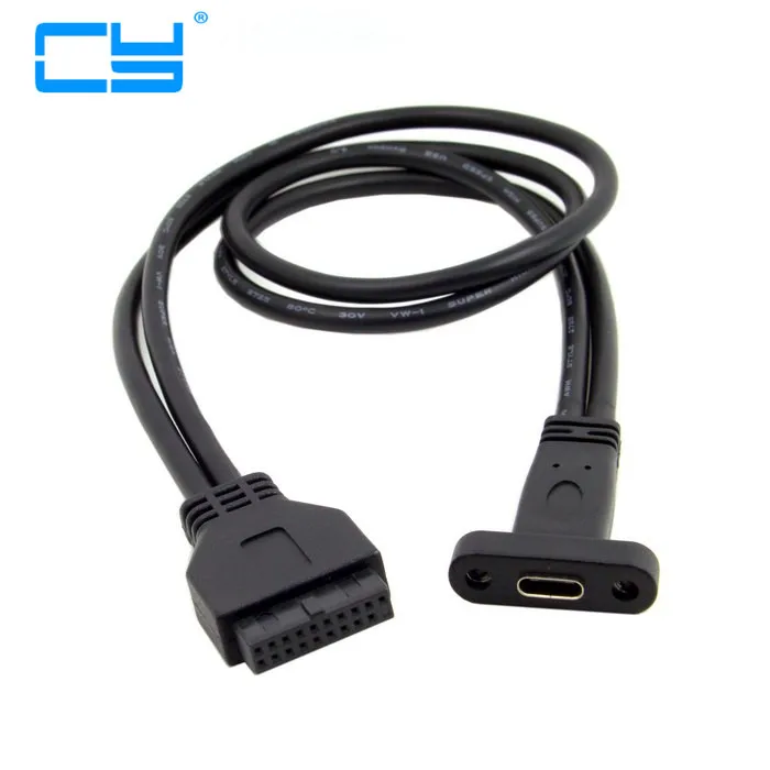 New 2016 Single Port USB 3.1 Type C USB-C Female to USB 3.0 Motherboard 19pin Header Cable 40cm
New 2016 Single Port USB 3.1 Type C USB-C Female to USB 3.0 Motherboard 19pin Header Cable 40cm