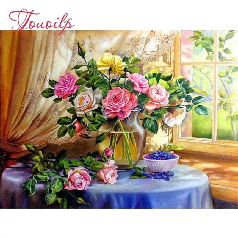 TOUOILP Full Square/Round Drill 5D DIY Diamond Painting"Window sill rose"Diamond Embroidery Cross Stitch Mosaic Home Decor Gift
TOUOILP Full Square/Round Drill 5D DIY Diamond Painting"Window sill rose"Diamond Embroidery Cross Stitch Mosaic Home Decor Gift