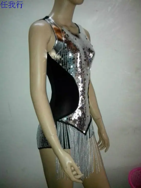 Фото Женский танцевальный костюм fation DS певица сексуальный облегающий - купить