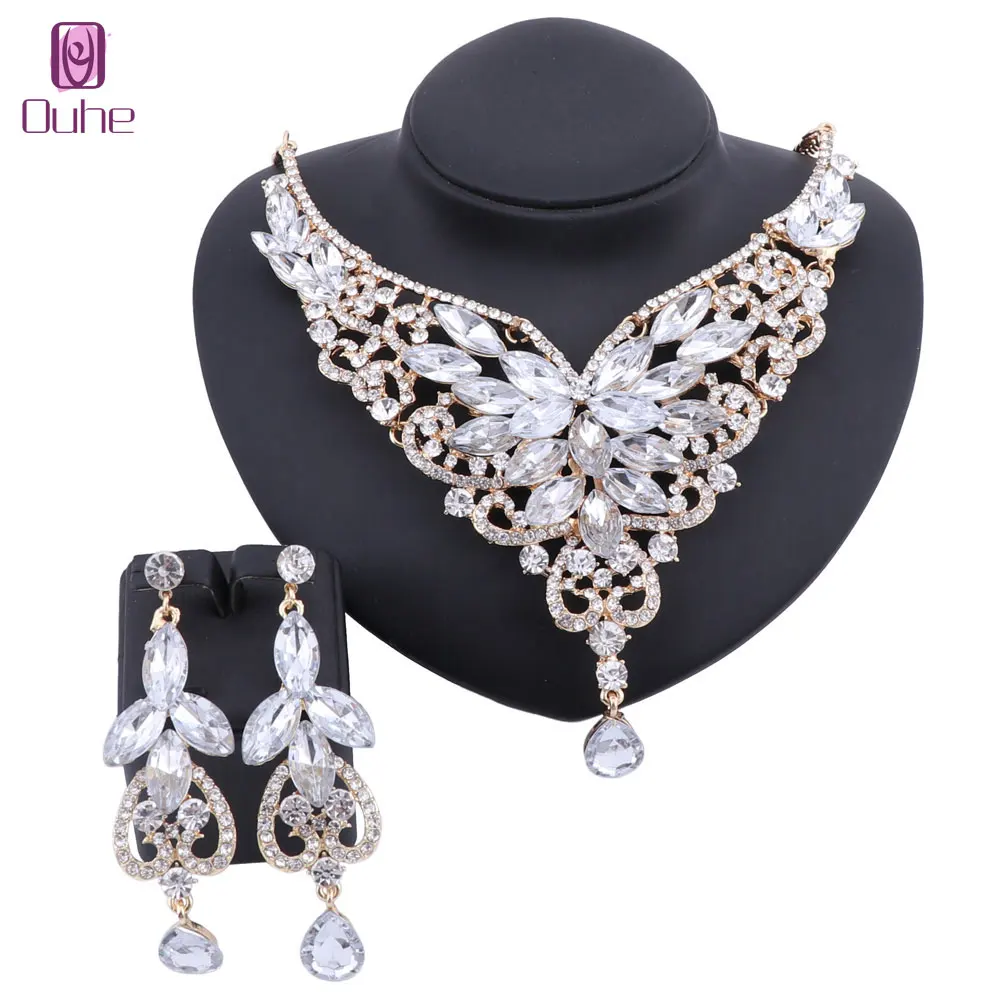 Women Bridal Austrian Crystal Choker Necklace and Earrings Jewelry Set Gifts Fit with Wedding Party Dress
Women Bridal Austrian Crystal Choker Necklace and Earrings Jewelry Set Gifts Fit with Wedding Party Dress
