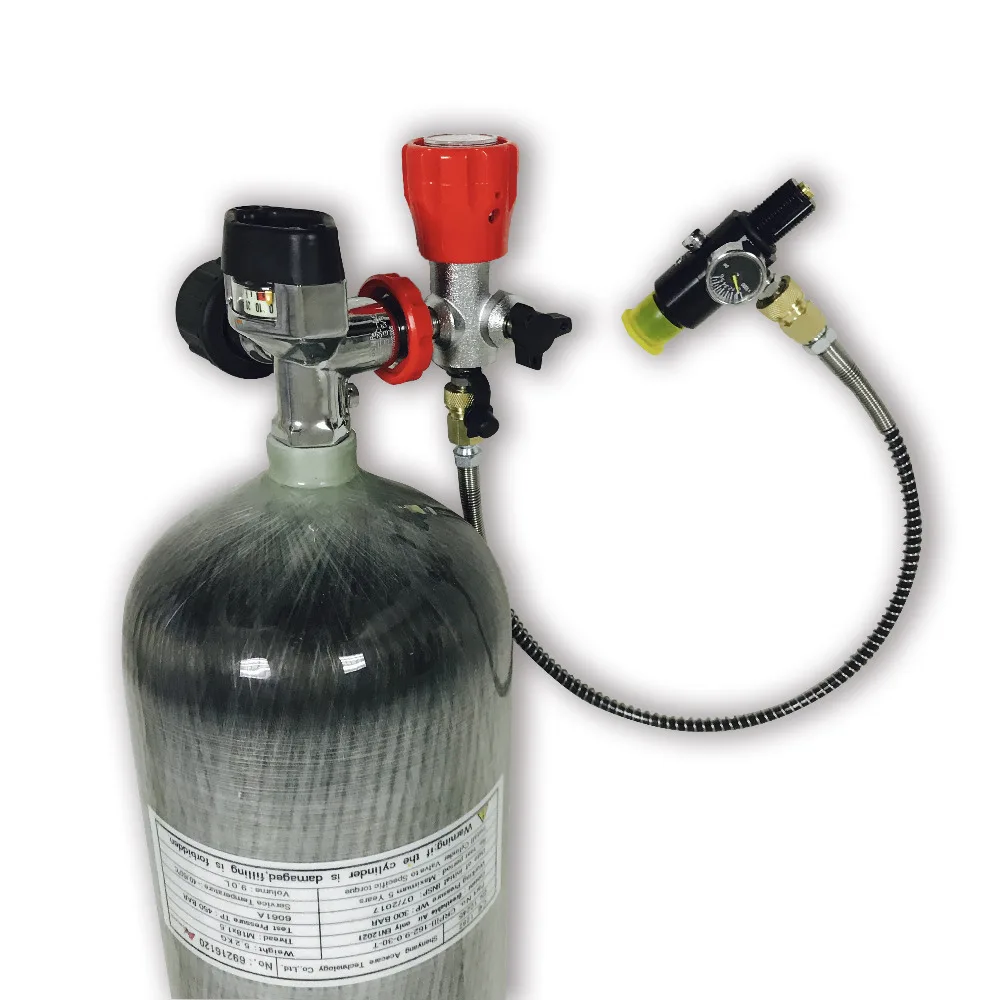 AC10920161 Acecare 9L 4500Psi Gas Cylinder Paintball Tank Airsoft Airforce Condor Air Rifle With Valve&Filling Station&Regulator
AC10920161 Acecare 9L 4500Psi Gas Cylinder Paintball Tank Airsoft Airforce Condor Air Rifle With Valve&Filling Station&Regulator