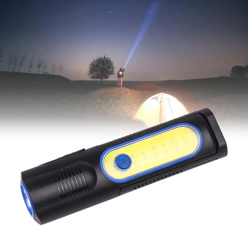 Black color Rechargeable LED Work Light Lamp Rotatable 4 modes Flashlight good quality | Лампы и освещение