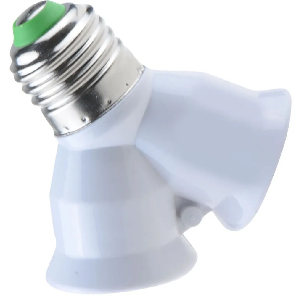 1 шт. патрон для светодиодной лампы E27 2 сплиттера|lighting e27 socket|screw socketlight bulb socket splitter |