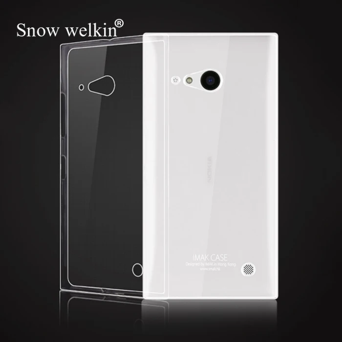 Зимние Welkin Ясно Силиконовые Мягкий тонкий ТПУ Телефон чехол для Microsoft Nokia Lumia 535 630