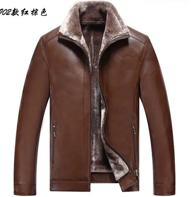 M--3XL / HOT / Winter Men's New Leisure Fashion Middle-aged collar leather fur pu leather jacket
M--3XL / HOT / Winter Men's New Leisure Fashion Middle-aged collar leather fur pu leather jacket