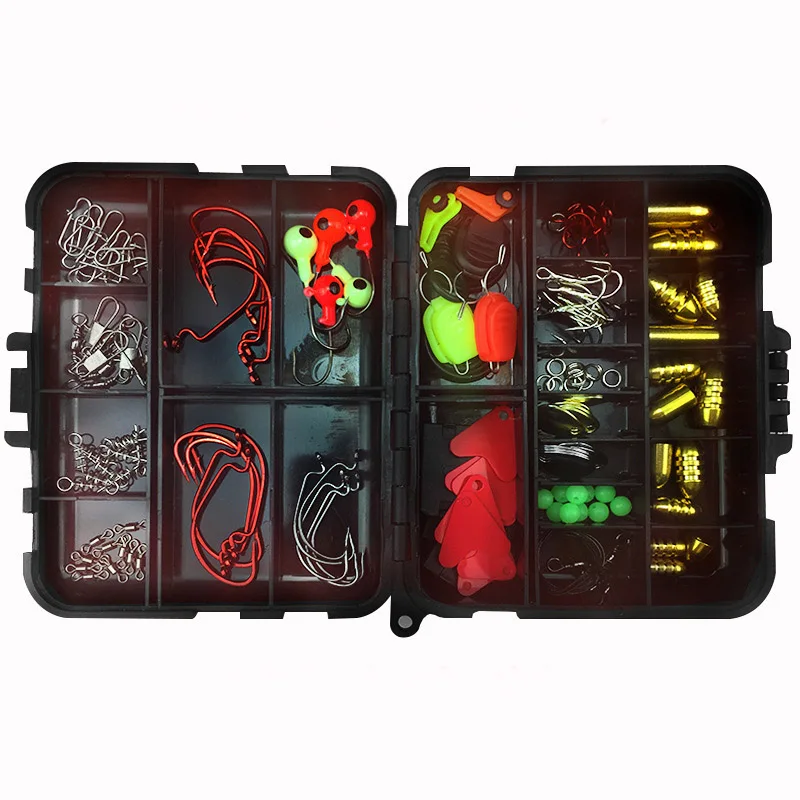 128 Pcs/Box Fishing Accessories Hook Swivel Weight Sinker Stopper Connectors Curling Fishing Tackles MC889
128 Pcs/Box Fishing Accessories Hook Swivel Weight Sinker Stopper Connectors Curling Fishing Tackles MC889