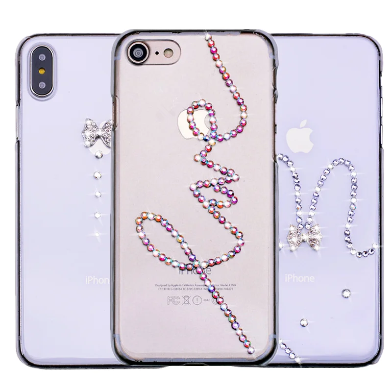 Женский чехол для телефона iphone 6 6s 4 4S 5 5S 7 8 6S Plus DIY Bling X XS Max XR|Чехлы-накладки| |