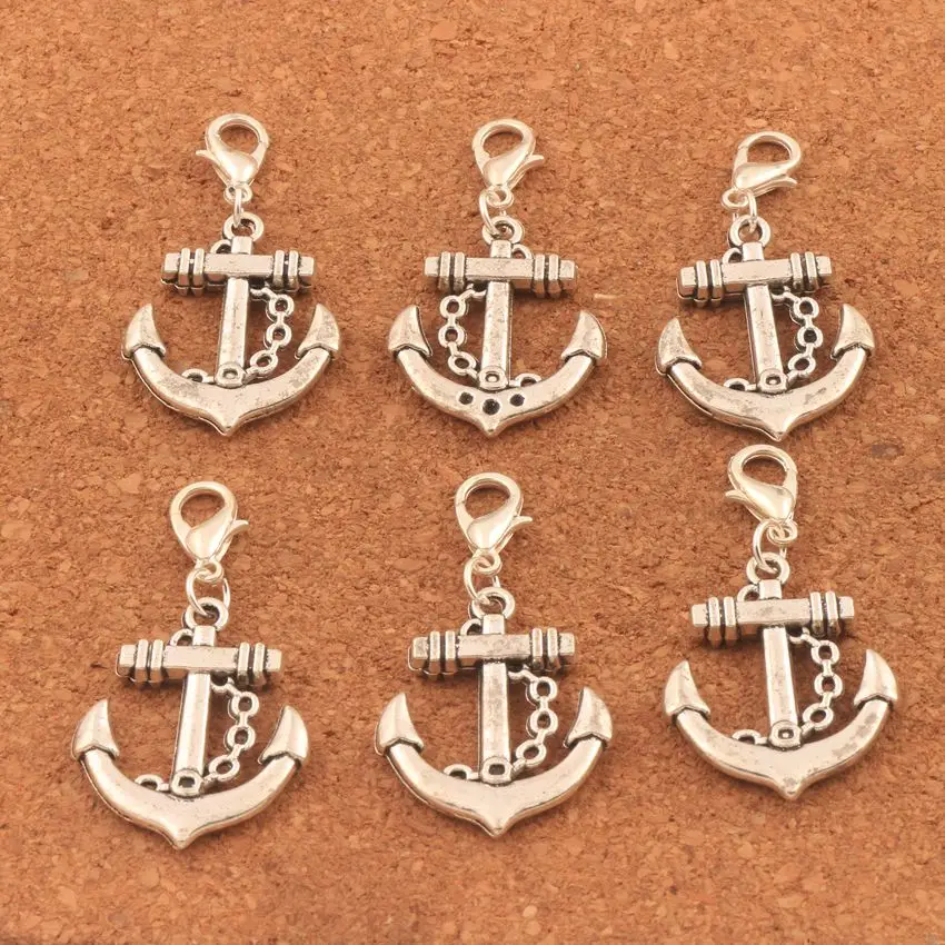 50pcs zinc alloy Nautical Anchor Hope Clasp European Lobster Trigger Clip On Charm Beads C023 20.5x39mm
50pcs zinc alloy Nautical Anchor Hope Clasp European Lobster Trigger Clip On Charm Beads C023 20.5x39mm