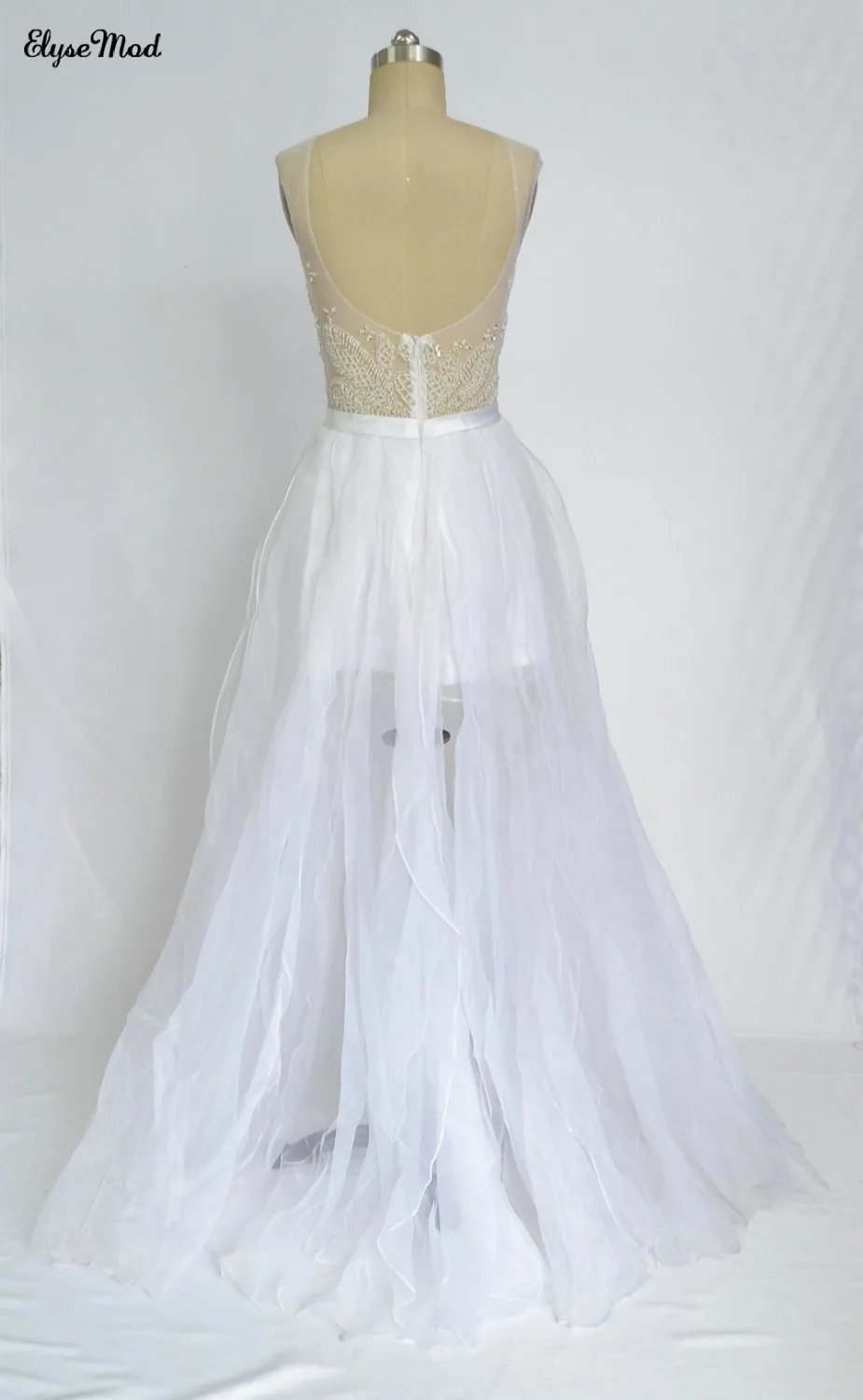 Real Picture Cap Sleeves Prom Dresses Beaded Scoop Belt A-Line Floor-length Side Slit White Chiffon Formal Evening Gowns
Real Picture Cap Sleeves Prom Dresses Beaded Scoop Belt A-Line Floor-length Side Slit White Chiffon Formal Evening Gowns