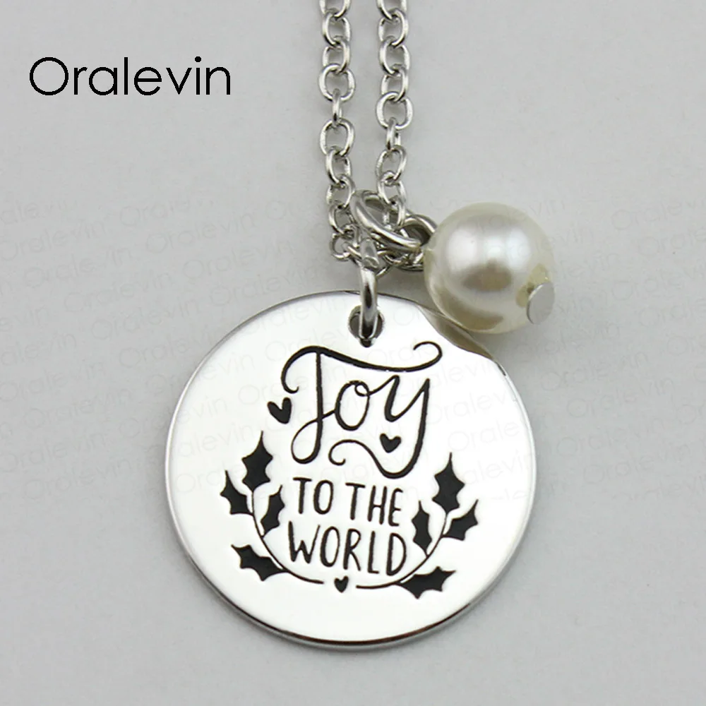 Fashion JOY TO THE WORLD Inspirational Hand Stamped Engraved Accessories Charms Pendant Necklace Gift Jewelry,10Pcs/Lot, #LN1645
Fashion JOY TO THE WORLD Inspirational Hand Stamped Engraved Accessories Charms Pendant Necklace Gift Jewelry,10Pcs/Lot, #LN1645