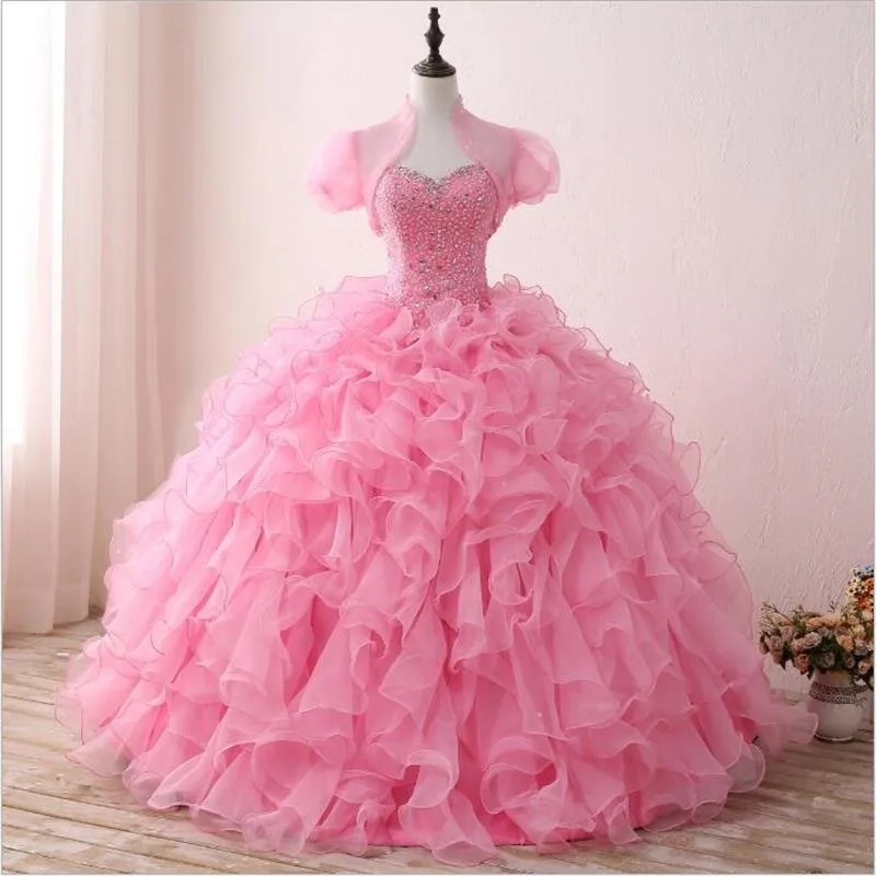 2023 luxury Ball Gown Long quincean Dresses Sleeveless Sweetheart Floor Length Ruffles Beading Formal Wedding Dress Bridal Party
2023 luxury Ball Gown Long quincean Dresses Sleeveless Sweetheart Floor Length Ruffles Beading Formal Wedding Dress Bridal Party