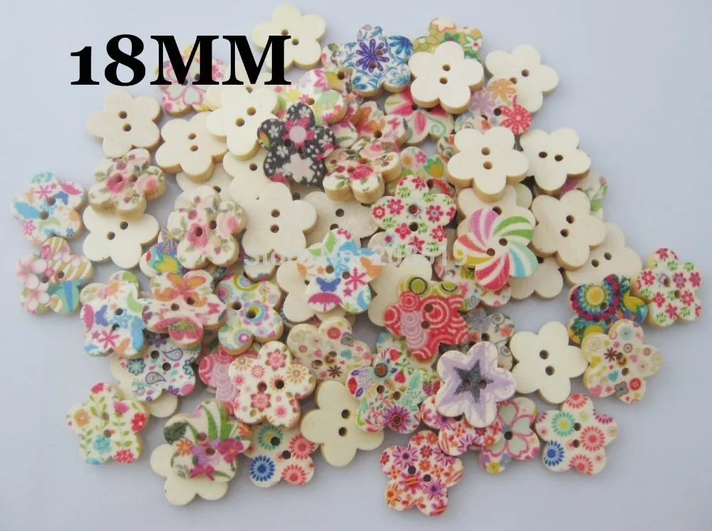 WBNLSW Multicolor 18MM Flower wood buttons 300pcs/lot Natural wood sewing button flatback clothes accessories
WBNLSW Multicolor 18MM Flower wood buttons 300pcs/lot Natural wood sewing button flatback clothes accessories