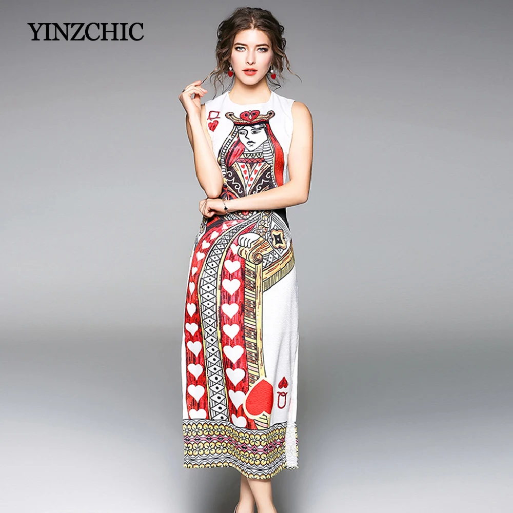 fashion woman sleevless summer dress poker printed female casual party dress furcal ladies a-line vestidos femme
fashion woman sleevless summer dress poker printed female casual party dress furcal ladies a-line vestidos femme