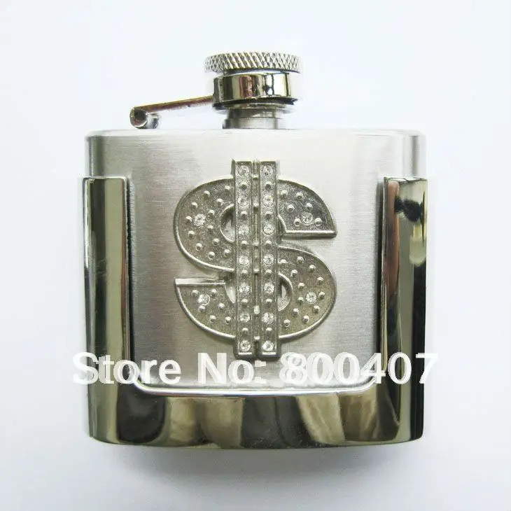 Retail Belt Buckle (2oz US Dollar Sign Stainless Steel Flask) BUCKLE-FL-LT028 Free Shipping Flask Belt Buckle
Retail Belt Buckle (2oz US Dollar Sign Stainless Steel Flask) BUCKLE-FL-LT028 Free Shipping Flask Belt Buckle
