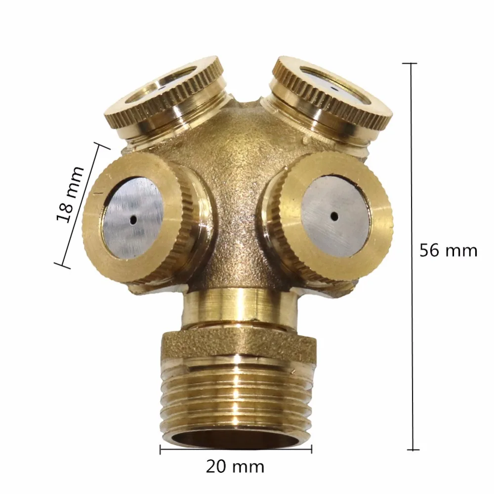 1/2 inch copper Thicker agricultural spray Lawn sprinkler irrigation Sprinkler 4 head horticultural atomization Nozzle
1/2 inch copper Thicker agricultural spray Lawn sprinkler irrigation Sprinkler 4 head horticultural atomization Nozzle