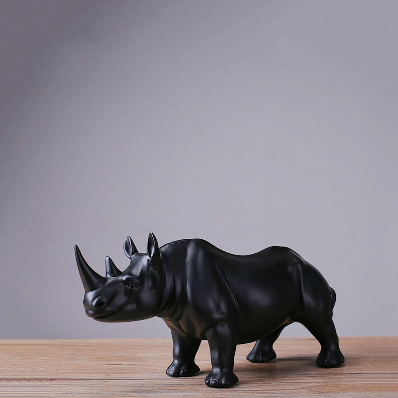 Rhinoceros Statue Resin Crafts Simple Christmas Sculpture Modern Creative Home Decoration Cow Decoration Ornaments Gifts
Rhinoceros Statue Resin Crafts Simple Christmas Sculpture Modern Creative Home Decoration Cow Decoration Ornaments Gifts