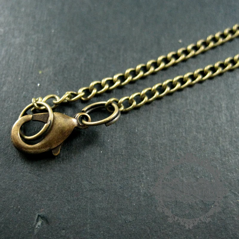 Латунь под старину в винтажном стиле 55 70 80 см 2x3 мм бронзовое ожерелье-цепочка