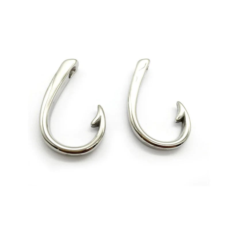 316L Stainless Steel Silver Tone Fish Hook Leather Bracelet Connectors Charms Fit Necklace Pendant DIY Jewelry Making Wholesale
316L Stainless Steel Silver Tone Fish Hook Leather Bracelet Connectors Charms Fit Necklace Pendant DIY Jewelry Making Wholesale