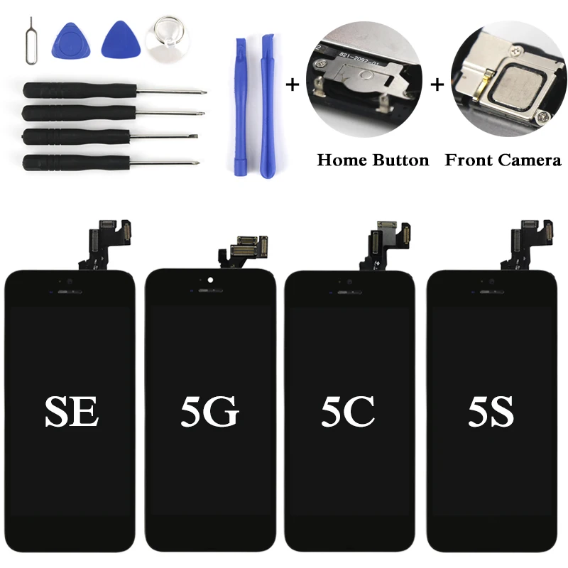 ЖК-дисплей TIANMA для iPhone 5 5C, 5S SE, с сенсорным экраном, дигитайзером, полная сборка, замена с кнопкой «домой» для iPhone 5G/5S
ЖК-дисплей TIANMA для iPhone 5 5C, 5S SE, с сенсорным экраном, дигитайзером, полная сборка, замена с кнопкой «домой» для iPhone 5G/5S