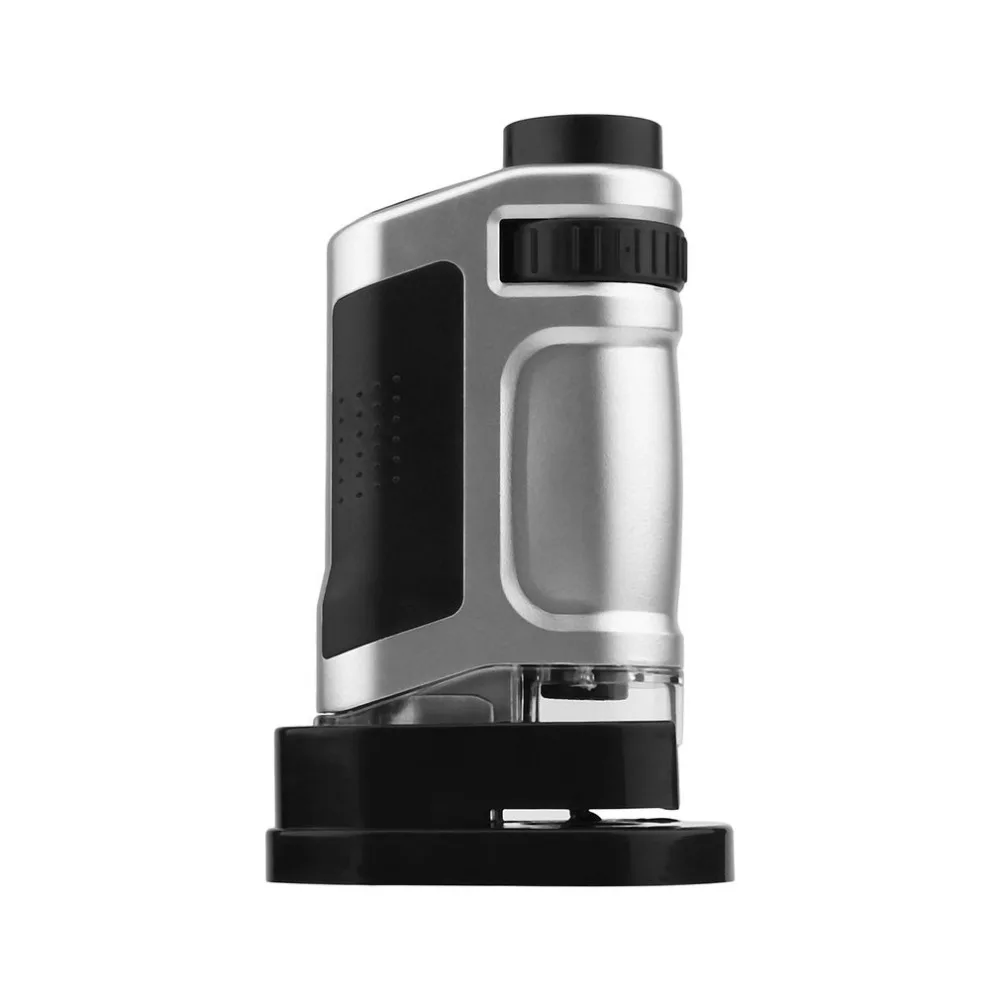 Mini Portable Microscope Zoom 10081-8 20X-40X Jewelry Currency Detecting With LED Illumination Magnifier Loupe New | Инструменты