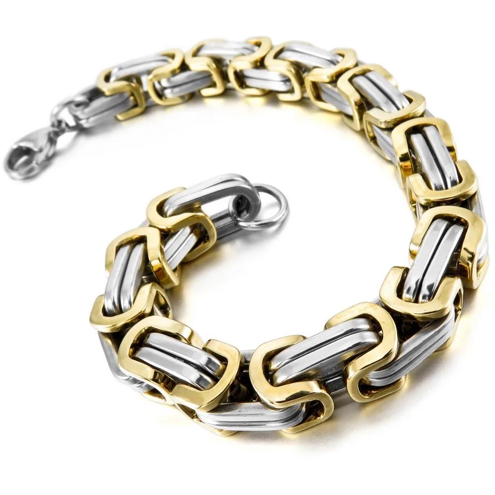 Fashion 2021 Jewelry Stainless Steel Chain Link Punk Rock High Quality Pulseira Masculina Byzantine Bracelets
Fashion 2021 Jewelry Stainless Steel Chain Link Punk Rock High Quality Pulseira Masculina Byzantine Bracelets